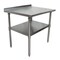 Bk Resources Work Table Stainless Steel Undershelf, Plastic feet 1.5" Riser 24"x24" SVTR-2424 - alternate 1